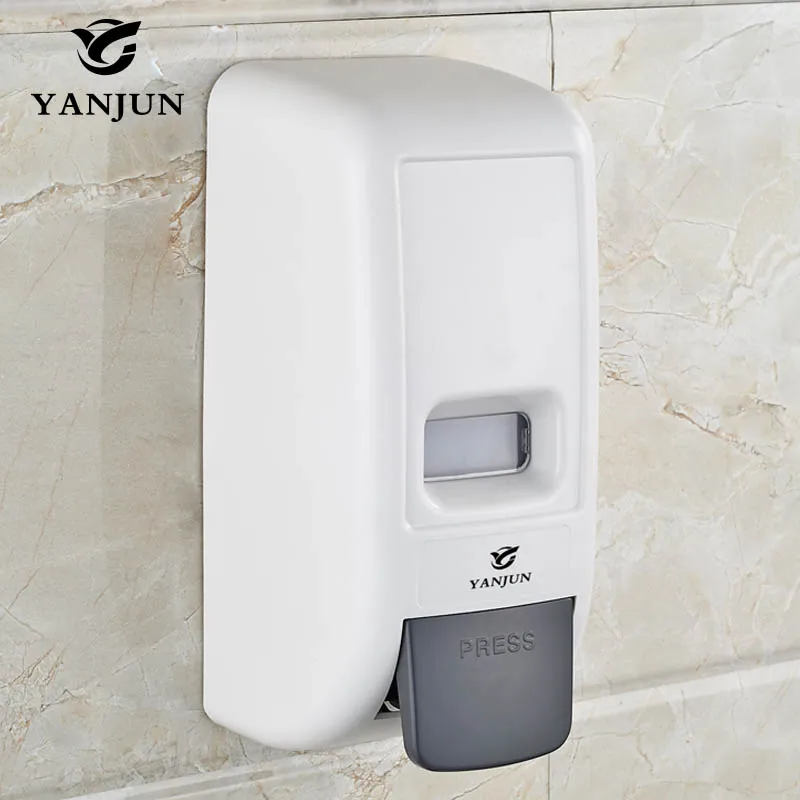 Yanjun 800ml Wall Mounted Hand Soap Dispenser Bath Accessories Hand Sanitizer Dispenser White YJ-2518 wall mounted elbow hand sanitizer soap dispenser used in hospital for holder