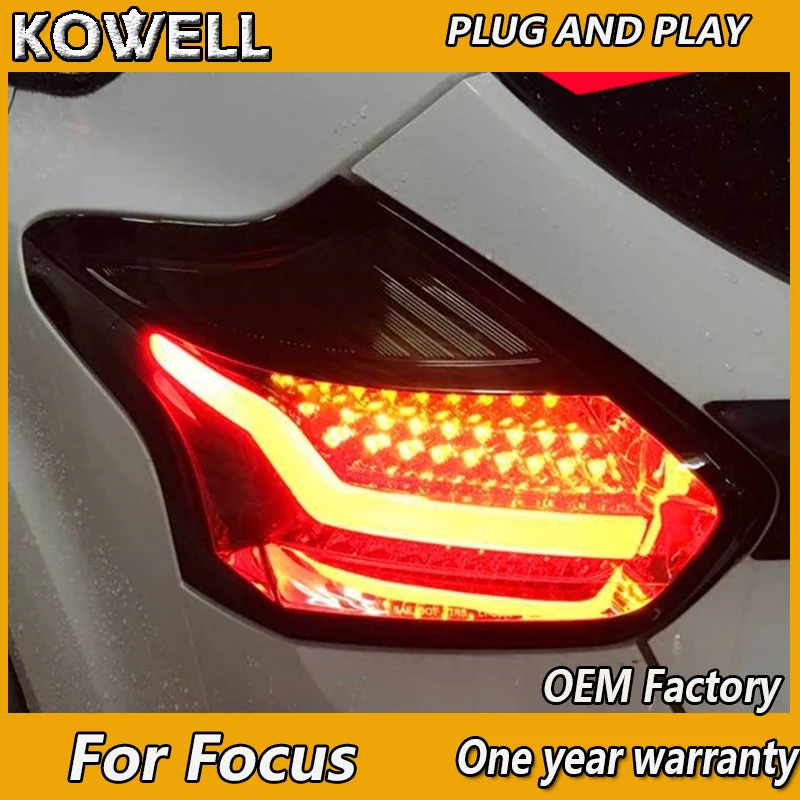 KOWELL автомобильный Стайлинг для Ford Focus 2 задние фары светодиодный задний фонарь задний багажник крышка лампы drl+ сигнал+ тормоз+ обратный