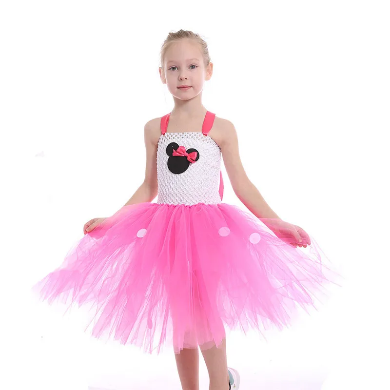 

Kids Tutu Dress Rainbow Princess Cartoon Mickey Mous Unicom Dresses for Girls Child Carnival Cosplay Party Costume 2-9Y Vestidos