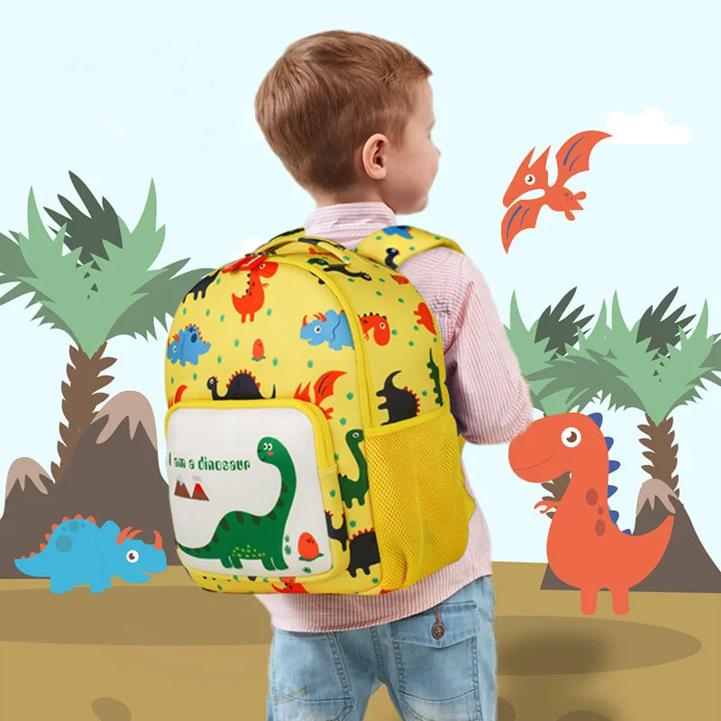 

Toddler Backpack Waterproof School bags Cartoon Dinosaur Kids Bag