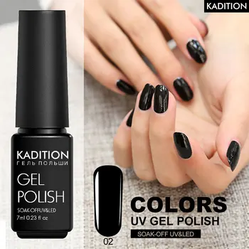 

KADITION Enamels Nail Gel Polish Long Lasting Colorful Nail Gel Lacquer Top Coat 7ML UV LED Lamp Gel Varnish Manicure Nail Art