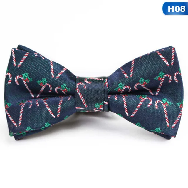 New Christmas Bow Tie Men's Green Christmas Tree Bowtie Black Bow Ties