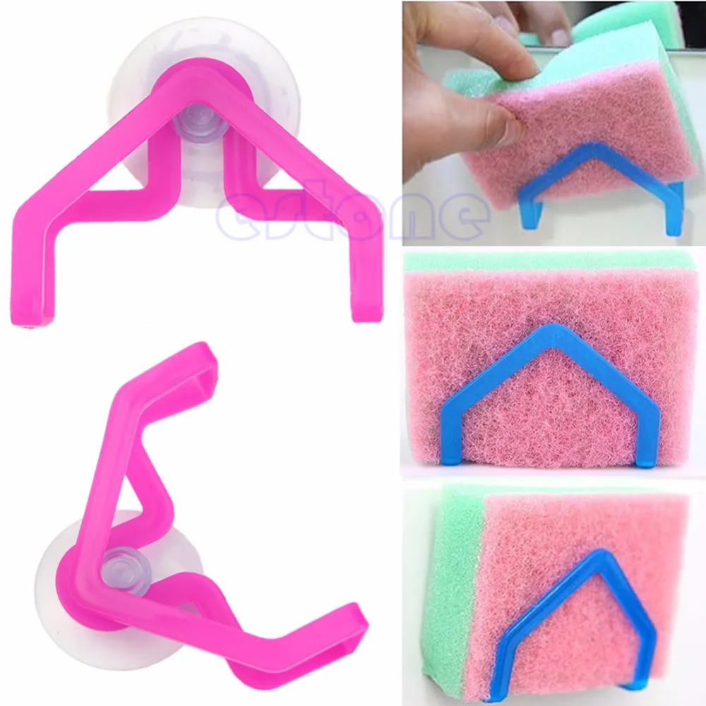 

Practical Kitchen Tools Gadget Decor Convenient Sponge Holder Suction Cup Sink