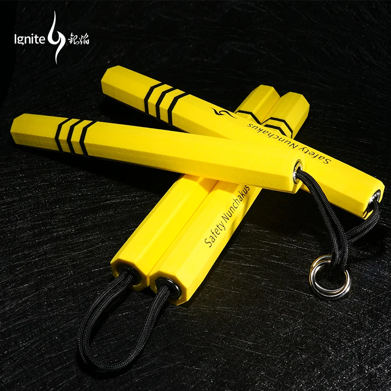 Kaufen Schwamm doppel seil Nunchakus Sicherheit bohrer Martial Arts Ausrüstung Trainings Praxis anfänger leistung Martial Arts Produkte