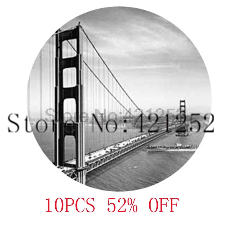 San francisco golden gate bridge Glass кабошон с фото ожерелье брелок Закладка запонка серьги |