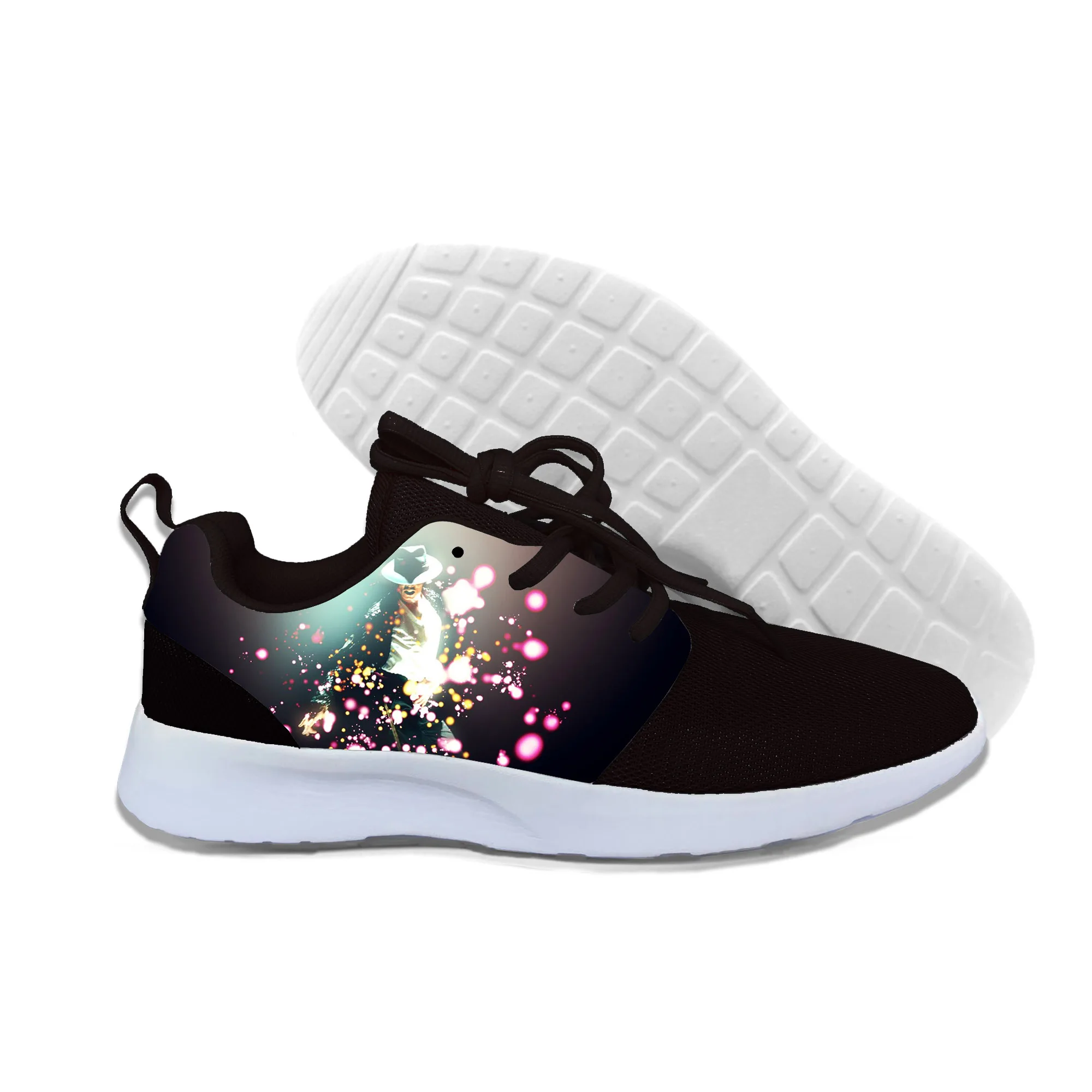 

2019New Arrival Popular Anime and Roll Michael Jackson Men/Women 3D Print Sneakers Harajuku Style Plimsolls Casual Shoes