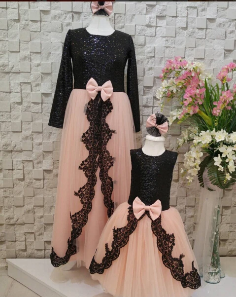 light orange flower girl dresses