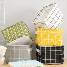 Multifunctional Canvas Folding Makeup Desktop Cosmetic Organizer Storage Box Wardrobe Drawer Organizer Desktop Storage Basket sosw multifunctional 9 components metal table statinery storage box desktop organizer with drawers sky blue