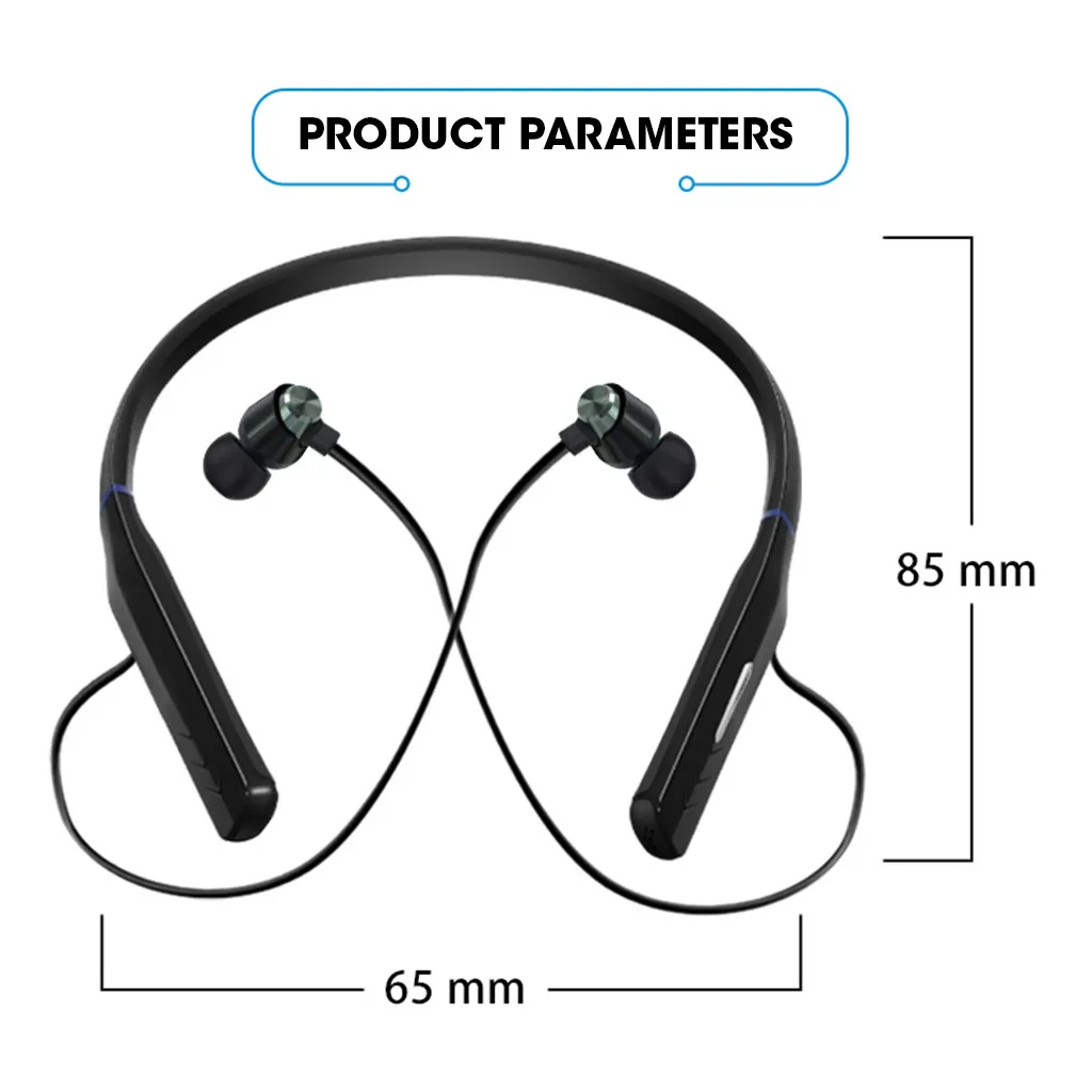 Модная гарнитура на шею, металлический корпус для ушей, bluetooth-наушники для спорта, шейный браслет, беспроводные Bluetooth наушники, вкладыши