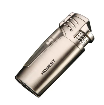 

Creative Visible Jet Butane Torch Turbo Cigarette Lighter Gas Inflatble Windproof Military Cigar Lighter Tobacco Pipe Lighter698