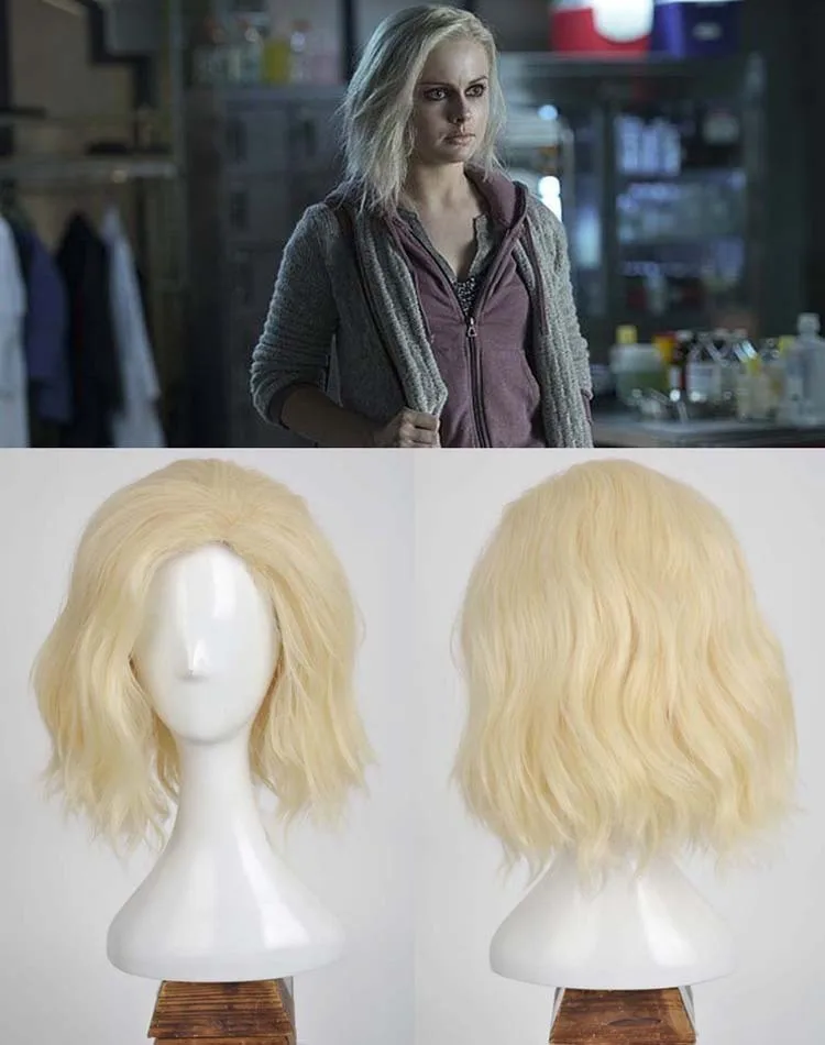 2015 New Arrival iZombie Olivia Liv Moore short blonde wig Synthetic Fashion Anime Free Shipping |