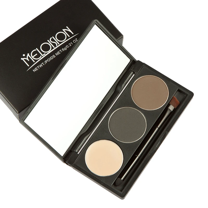 2016 New 2 Colors Eyebrow Powder + 1 Color Eyeshadow Cream Makeup Palette Long Lasting Waterproof Sweatproof Cosmetics | Красота и