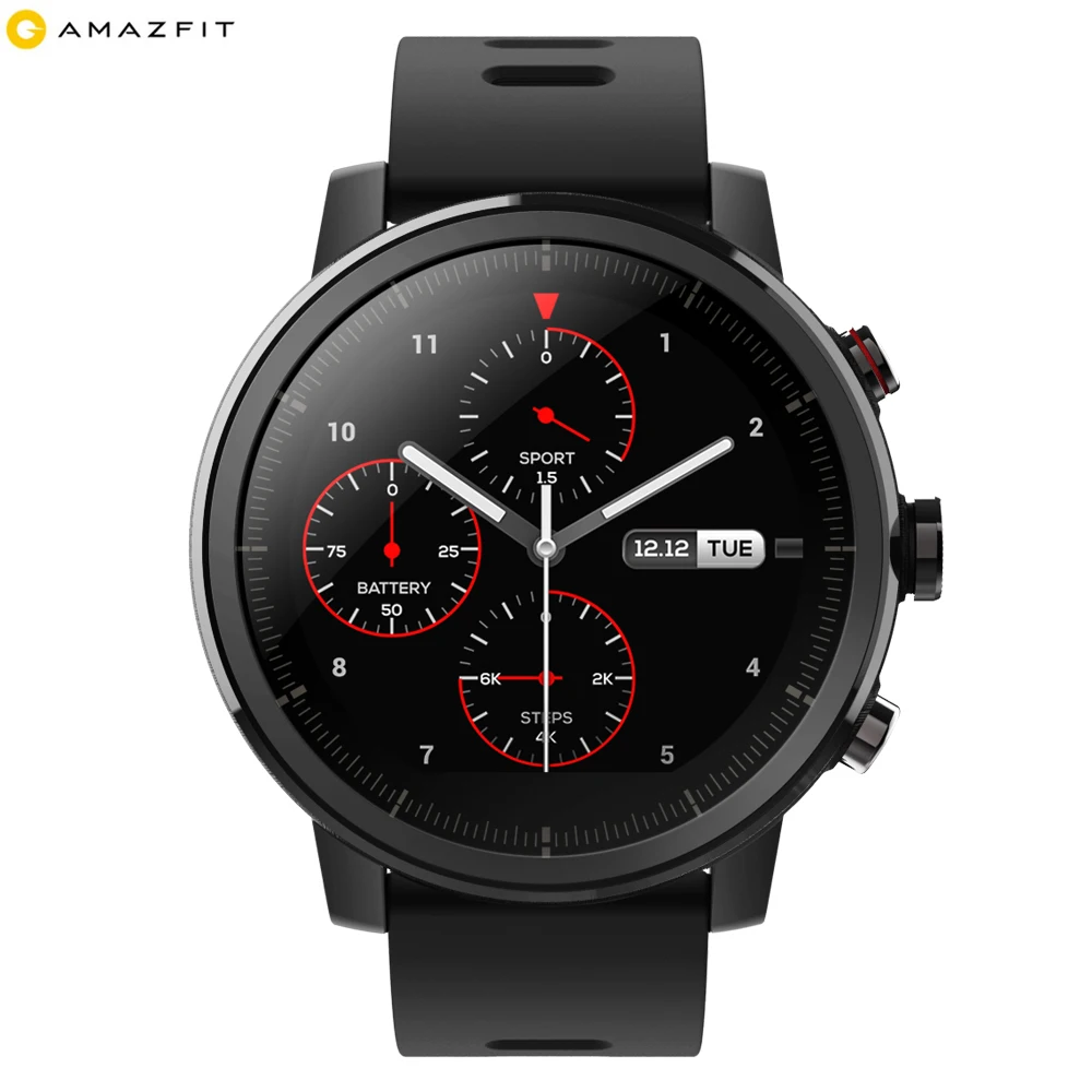  Multi-language Huami Amazfit Stratos Smart Sports Watch GPS GPS Firstbeat 5ATM Waterproof Heart Rat
