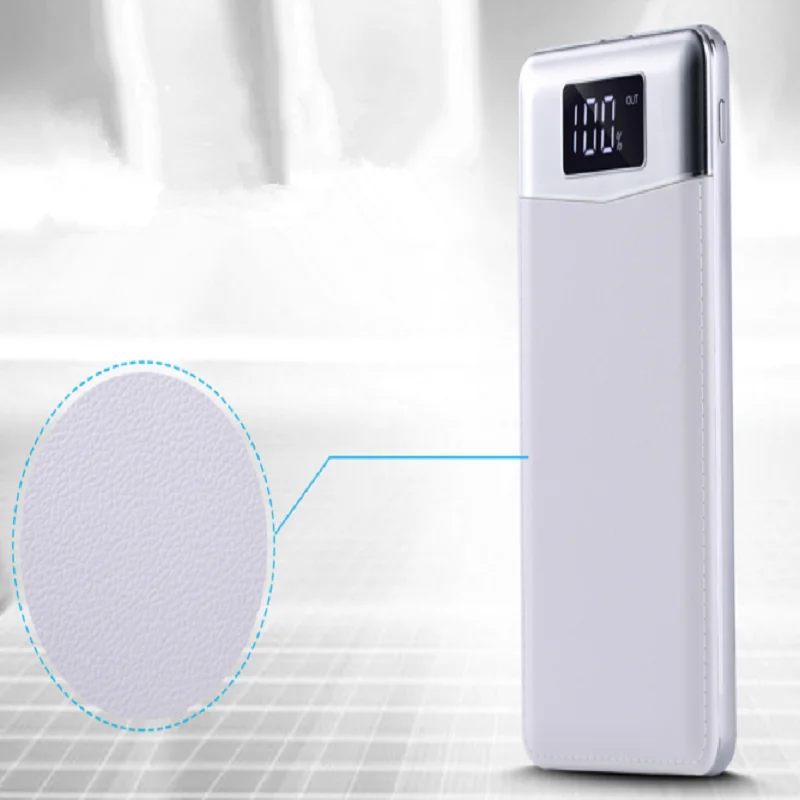 Double USB 30000mah Power Bank External Battery LCD Portable Mobile phone Charger for iphone Xiaomi MI fast charger