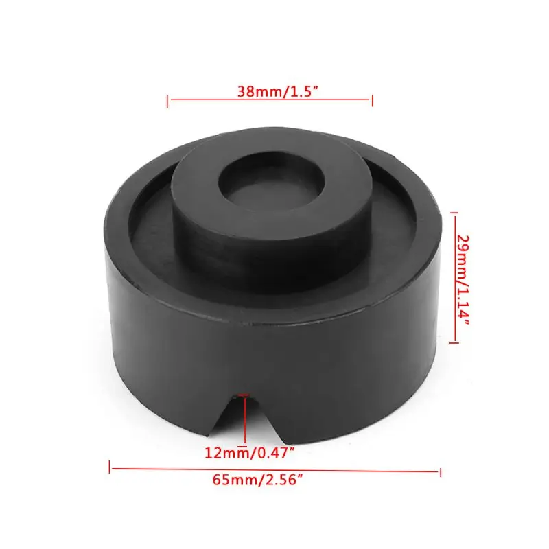 

Black V-groove Car Jack Rubber Pad Anti-slip Rail Protector Support Block Heavy Duty For Car Lift 10166