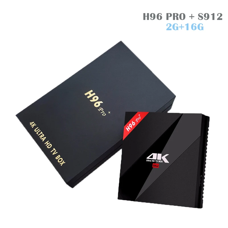 

H96 Pro Plus Android 7.1 Smart TV Box Amlogic S912 TV Box Octa-Core 2G/16G 2.4G/5.8GHz Wifi HDMI 4K HDR BT4.1 Media Player
