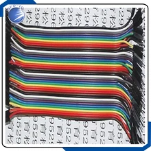 2 шт. Dupont провод 20 см мужской женский 40Pin Dupont кабель 20 см штекер к женскому 200 мм Du Pont линия Женский Мужской