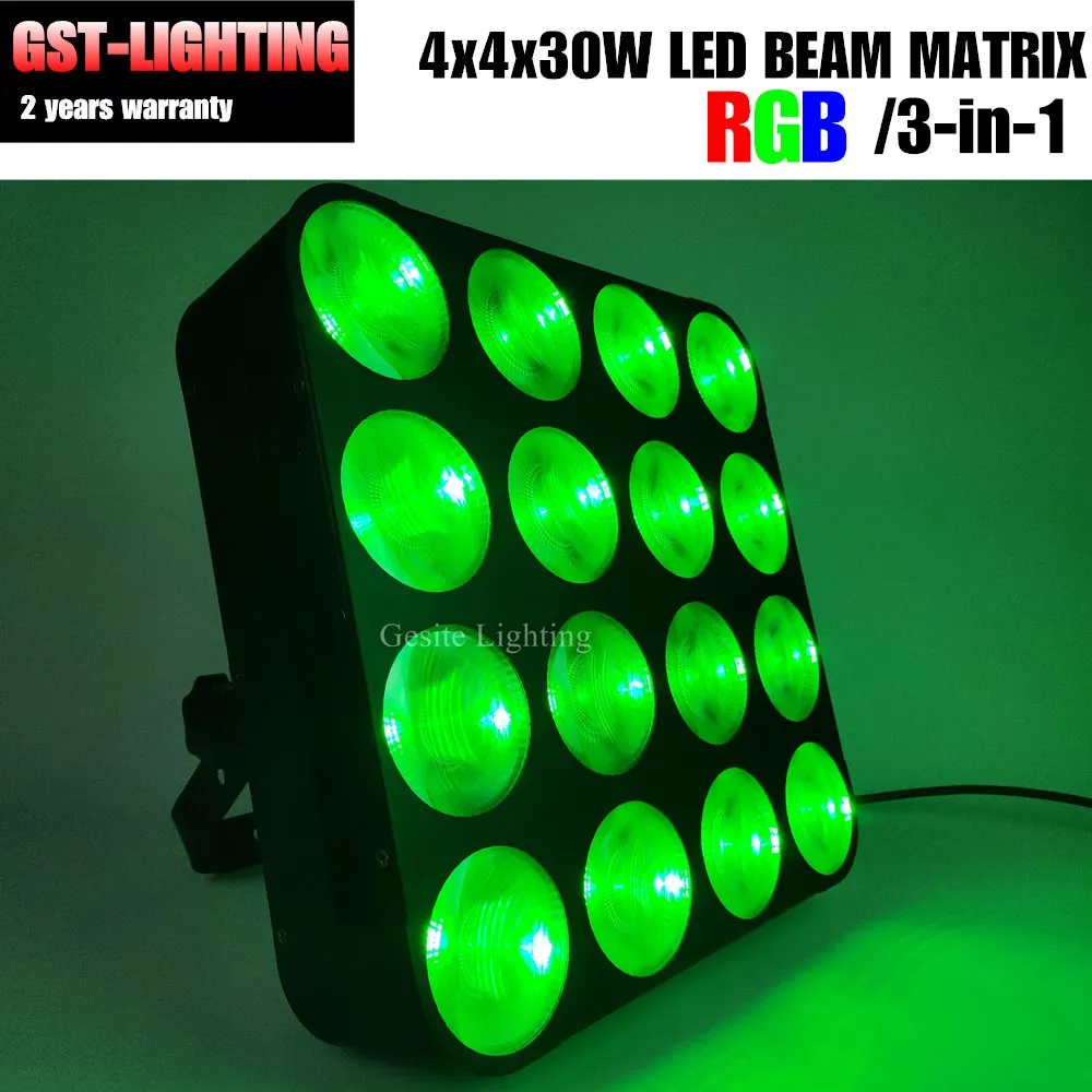 DMX 16x30 Вт RGB/CW/WW COB светодиодная матрица осветительный прибор сценический dj свет