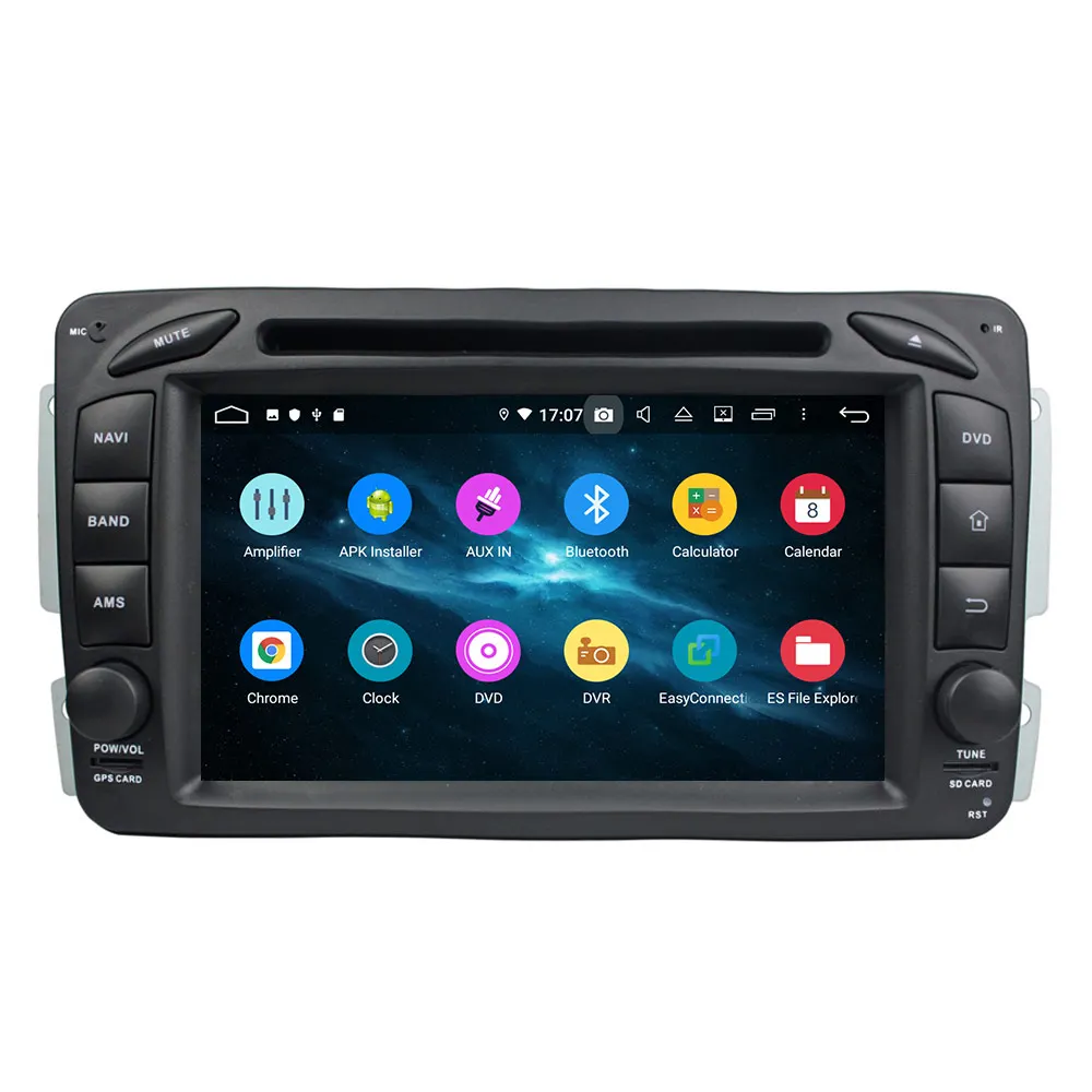 Top Newest 4+64G Car DVD Player GPS Radio For Benz ML W163/CLK W209 2002-2005 C-Class W203 SLK Navigation Multimedia Headunit DSP 2