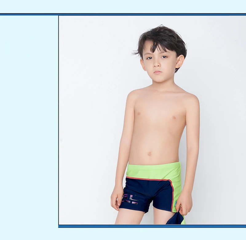 Popfavor бренд детский плавательный Мужские Шорты для купания с плавание Кепки Профессиональный мальчик Sunga плавательные шорты мальчики купальник боксер трусы