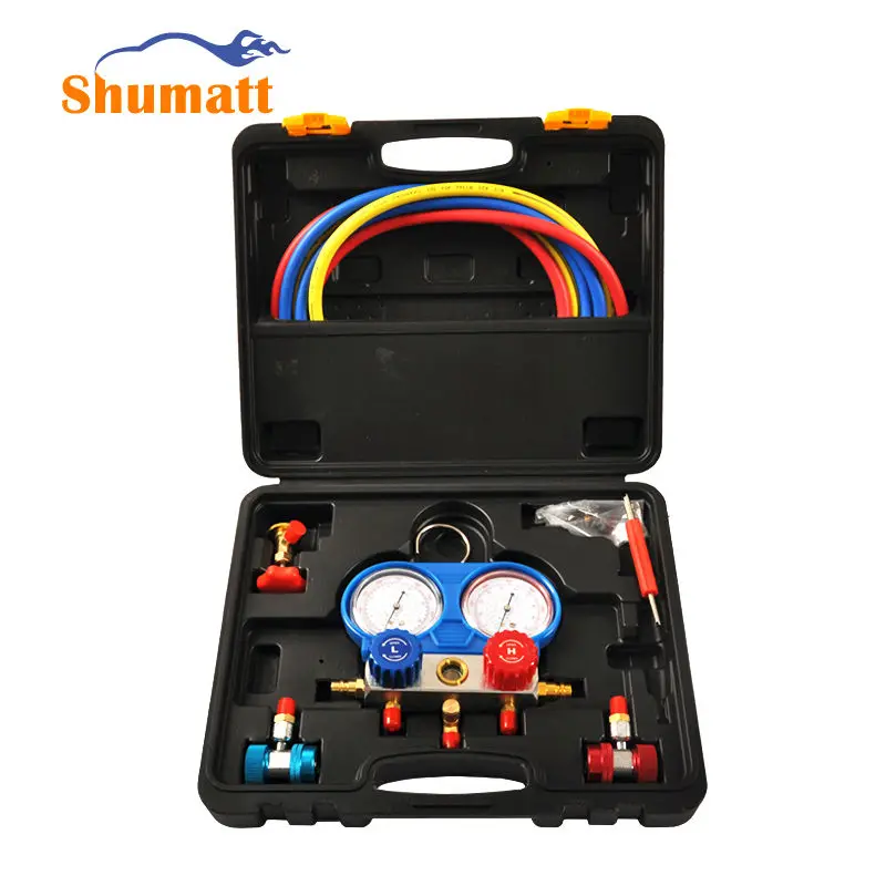 

AC Refrigerant Freon R134a Dual Gauge Set Diagnostic Charging Tool R134A w/36" Hose Set Automotive Tool