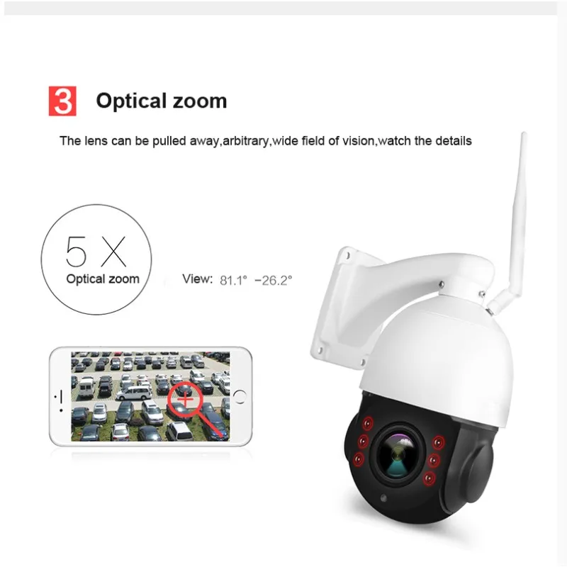 5x зум объектив PTZ открытый мяч IP камера ls q4 WI FI 1080 P Беспроводная купольная ip 3G 4 г
