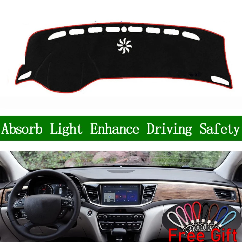 

For GAC Trumpchi GS8 2018 Dashboard Cover Sun Shade Non-slip Dash Mat Pad Carpet Car Stickers Interior Accessories