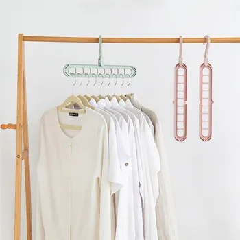 

Multi-function Magic Hanger Porous Rack Folding Household Storage Skirt Shelf Rotating Drying Rack Clothes Organizer Homdox