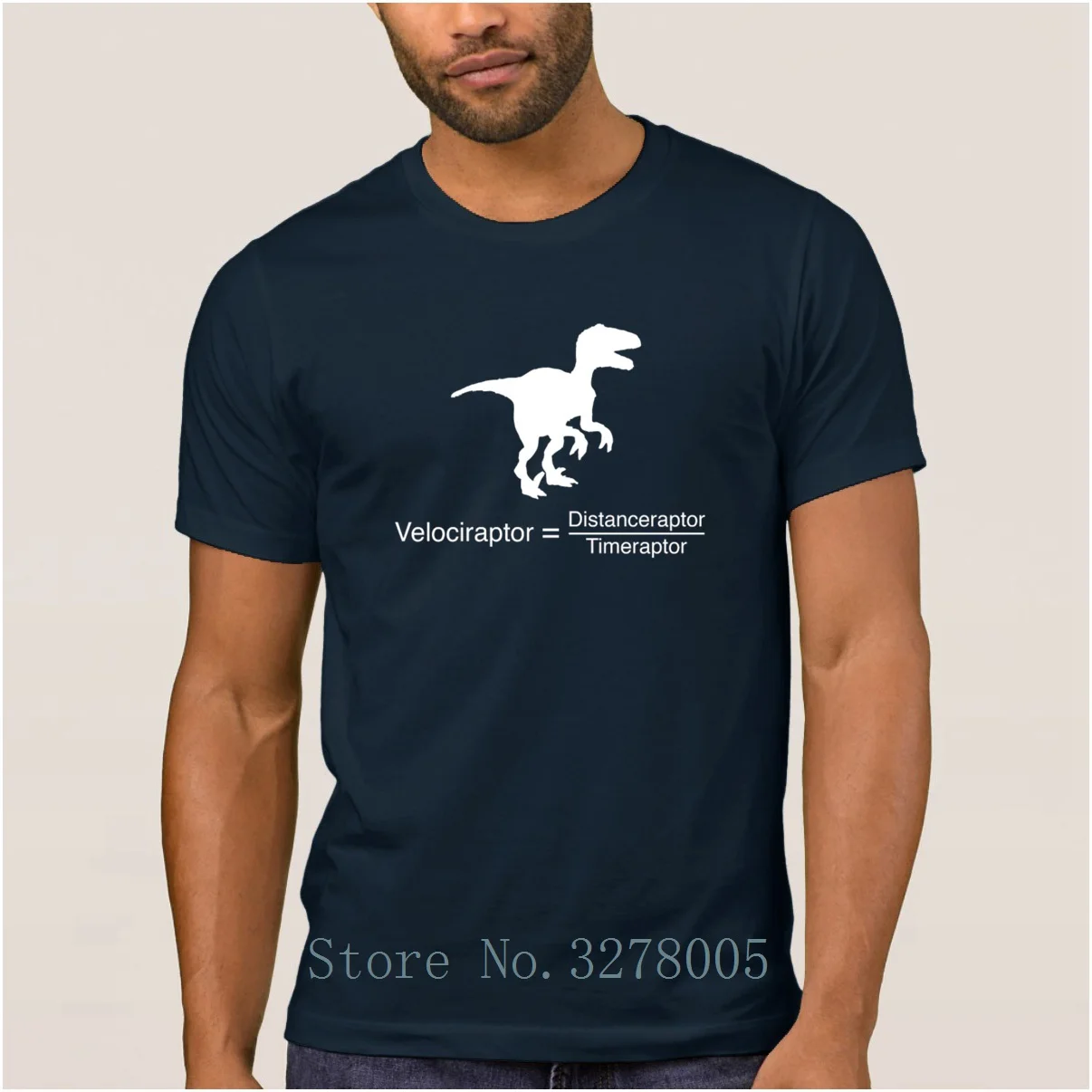 

Brand La Maxpa Crazy Velociraptor Funny Science T Shirt Summer Style T-Shirt Men Streetwear Crew Neck Men's Tshirt