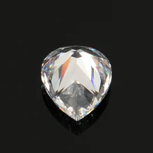 KiWarm 13x18MM 19.25CT onaylı güzel beyaz safir armut kesim parlak için gevşek taş DIY kolye halka el sanatları hediye