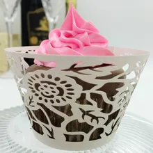 100 шт кекс форма для порционной выпечки бумажные Формы для кексов коробки для тортов и пирожных поднос для чашек торта формочка, Инструменты для декорирования лазерная резка торт край Decoration8Z