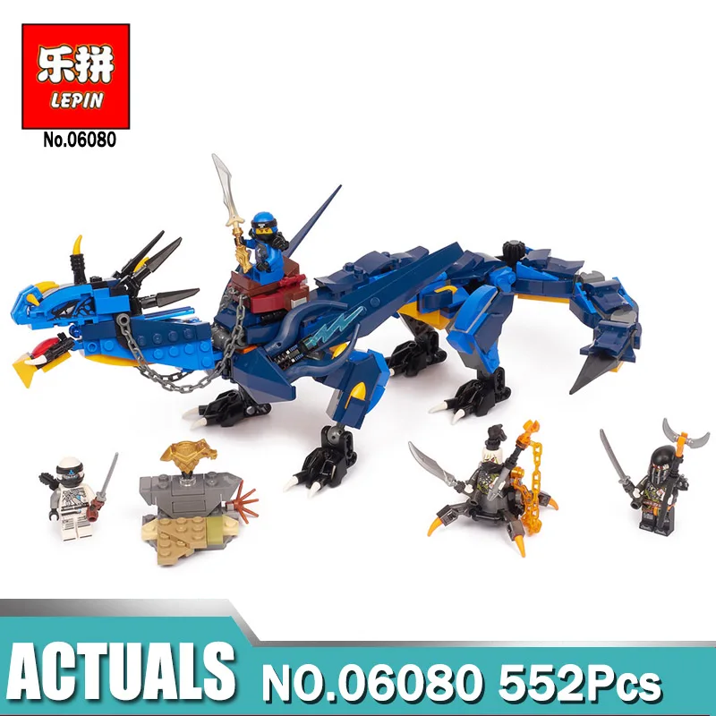 

Lepin 06080 06051 Ninjagoings Series Stormbringer Set Dragon Compatible Legoing 70652 70612 Model Building Blocks Bricks Toys