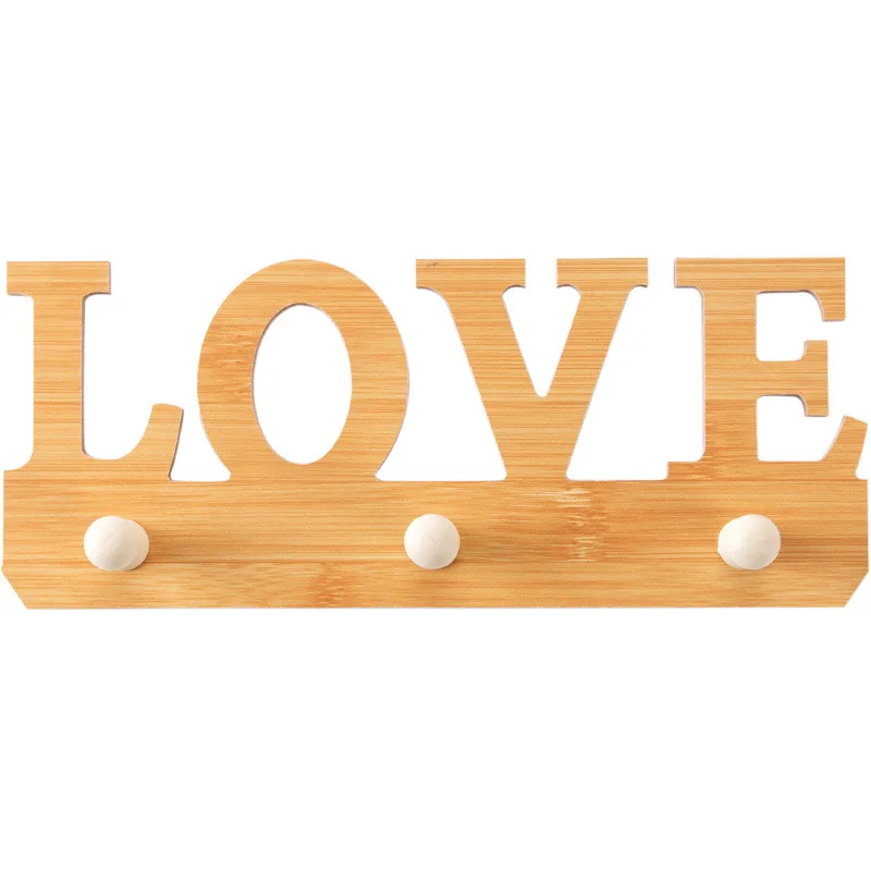 

Love Shape Hooks Multi-function 3-5 Hooks Rails Clothes Bag Coat Hat Key Holder Robe Mount Screw Wall Bathroom Decor Hanger