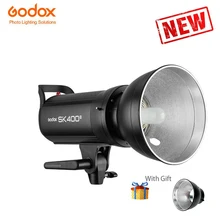 Godox Sk400ii 110 В 220 В Профессиональные студийные вспышки серии SK Мощность 5600 К Max 400WS GN65 флэш Godox Sk400 студийный свет лампы