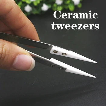 

vapesoon electronic cigarette tools Stainless Steel Handle Ceramic Tweezers RDA Atomizer vape tool