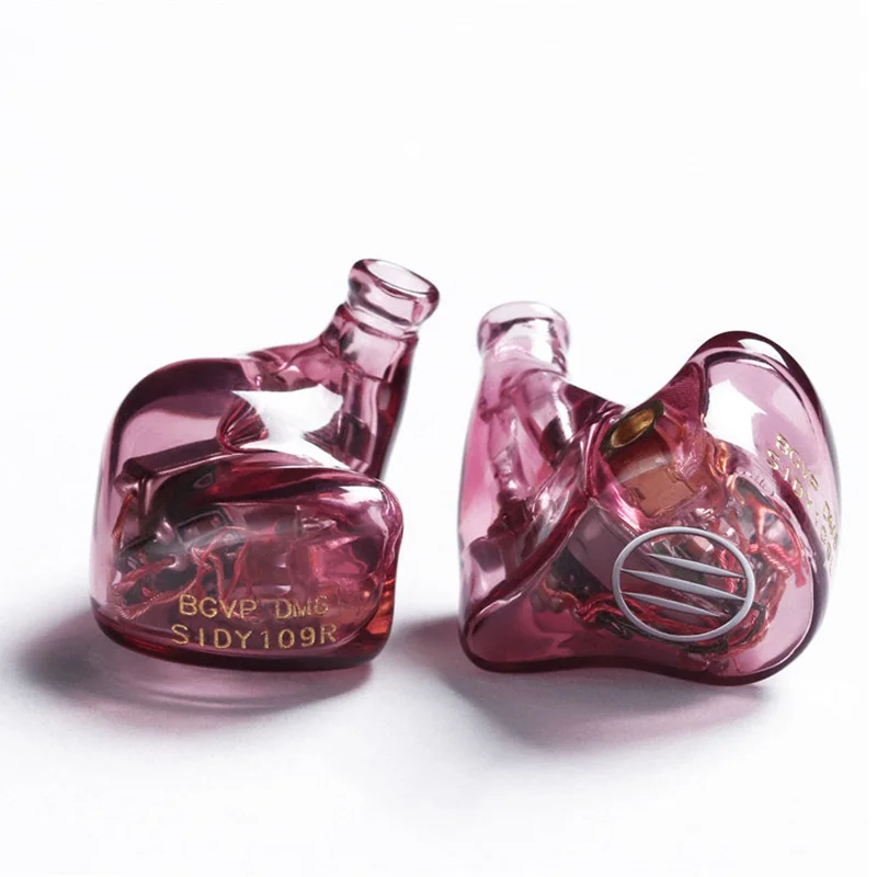 BGVP DM6 Audiophile 5BA Earphone In Ear Balanced Armature Monitor Earphones Customization Waterproof 6N 8Core HiFi Earbuds