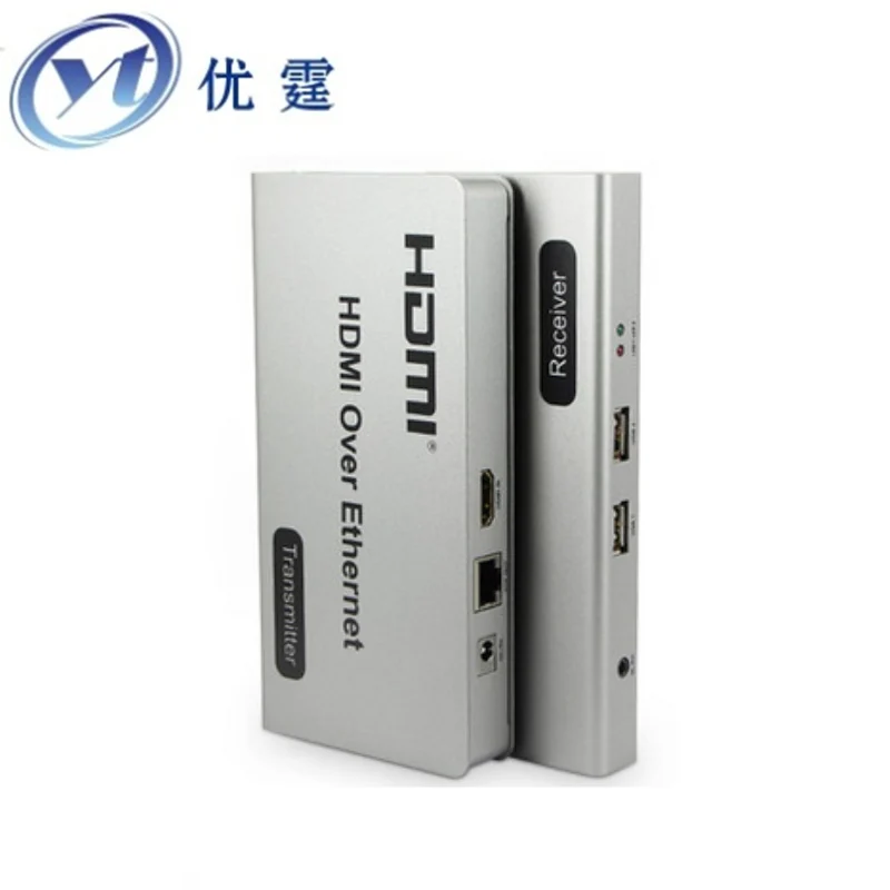 HDMI KVM Over TCP IP Extender 120m USB Twisted pair transceiver 1080P font b Network b