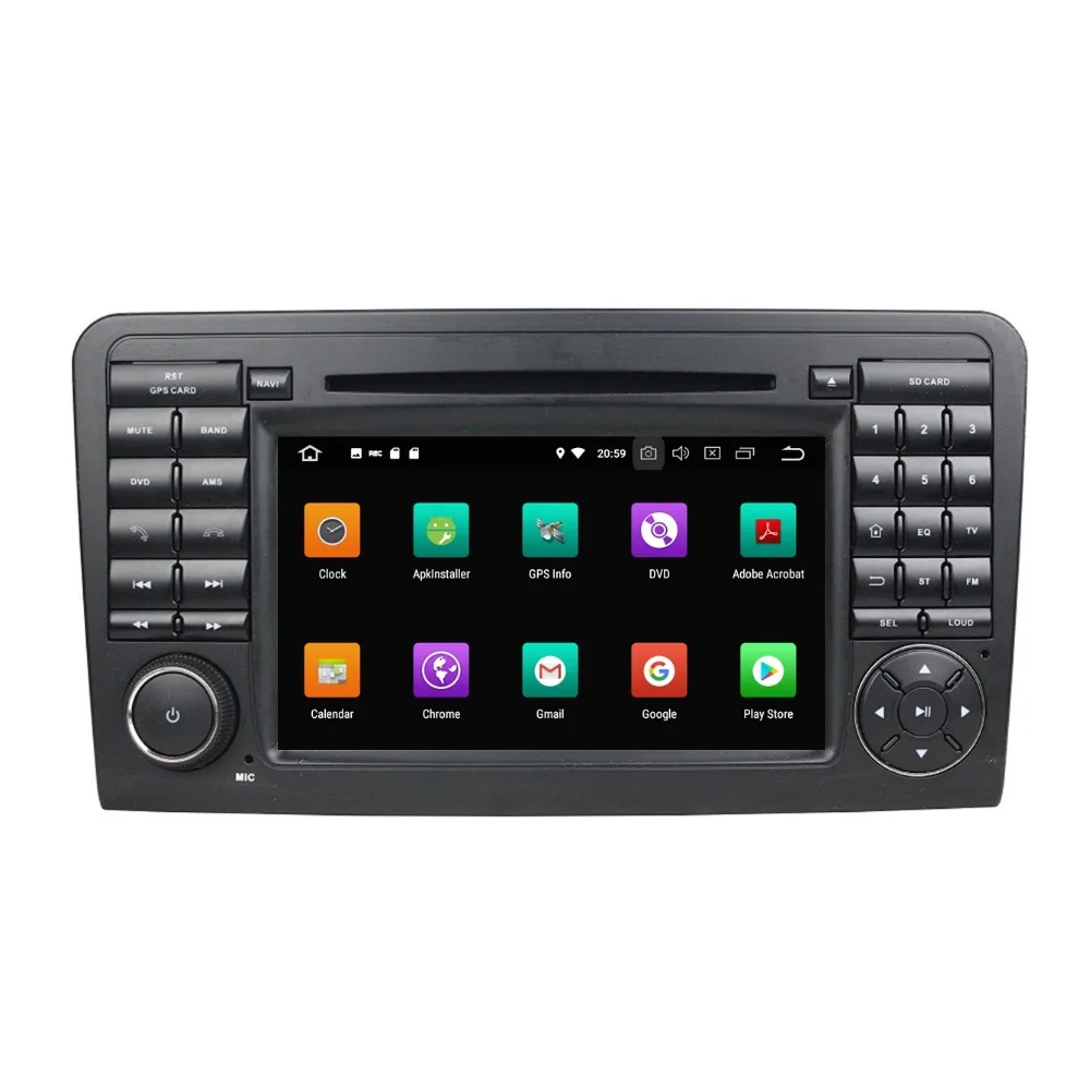 Sale 4GB RAM 32GB ROM Octa Core 2 din 7" Android 8.0 Car Radio DVD Player for Mercedes Benz ML CLASS W164 ML300 ML350 ML450 ML500 1