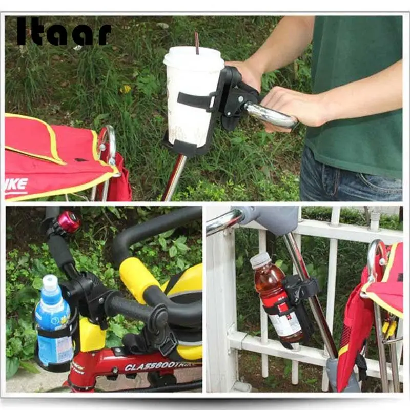 Stroller Cup Holder Drink Holder for Baby Stroller Accessories Children Bicycle Bottle Rack Kids Strollers Rotatable Cup Holder