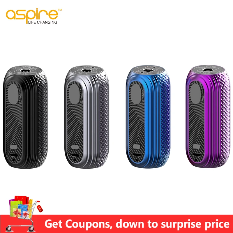 

Original Aspire Reax mini Mod Vape 1600mAh Battery Box Mod Fit Aspire Tigon Tank Electron Cigarette Vaprozier vs aspire speeder