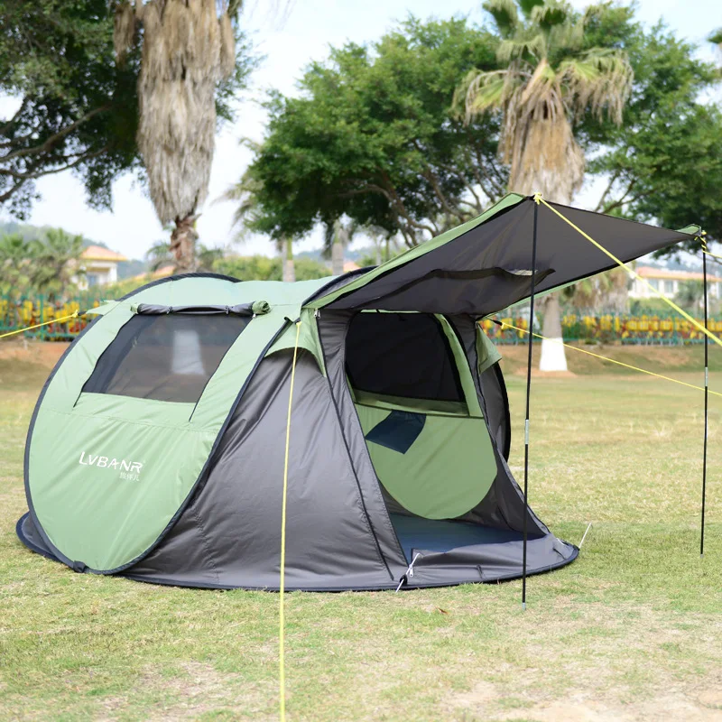 Outdoor camping tents 2 3 quick opening rain proof double automatic