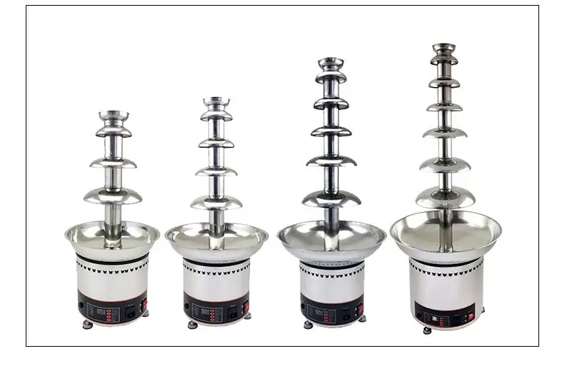 Commercial 4 Tiers Chocolate Fountain Machine Hot pot Waterfall Machine 220V 110V Electric Chocolate Fonduce