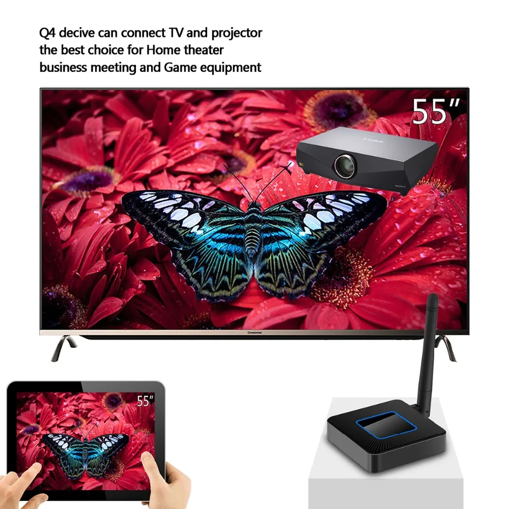 SOONHUA Q4 Miracast 1080P HD WiFi медиа дисплей 2,4G/5G ТВ-палка экран WiFi дисплей беспроводной HDMI ключ Miracast Airplay DLNA