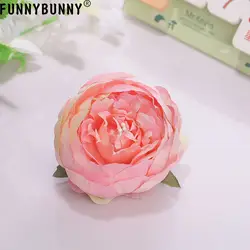 FUNNYBUNNY 5 шт. 8 см пион голова шелк искусственный свадебные украшения DIY гирлянда скрапбук Подарочная коробка вечерние украшения