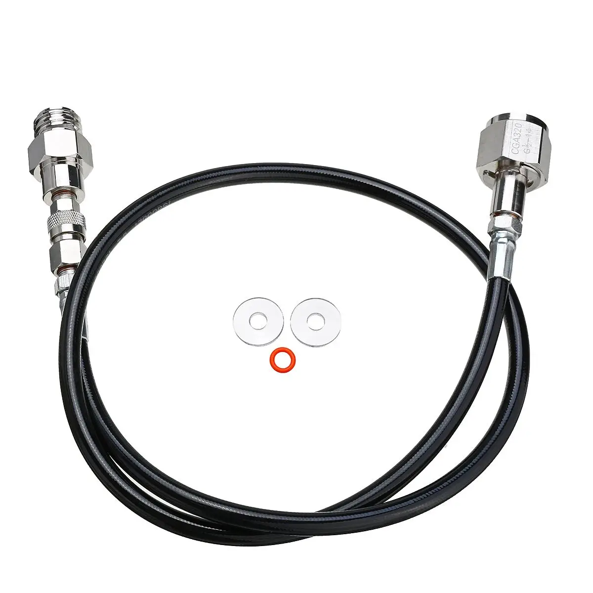 SodaStream/Soda клуб к внешнему Co2 бак адаптер и шланг комплект W21.8-14 или CGA320 W/быстроразъемный разъем