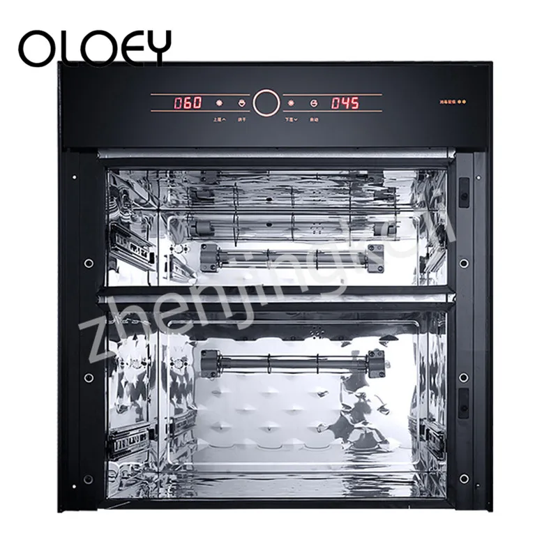 Kitchen Disinfection Cabinet Embedded Tableware Disinfection Cupboard Double Layer Dual Display Front Open Ozone Multifunction