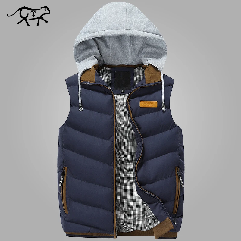 2017 Brand Men Winter Jackets Casual Thick Vests Men