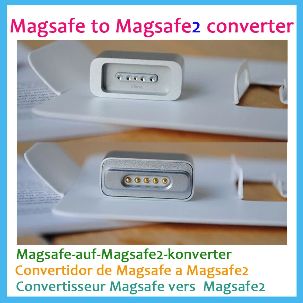 

2015 newest the original converter magsafe to magsafe 2 45W 60W 85W high quality for mac air/pro A1278/A1245 MD504ZM/A