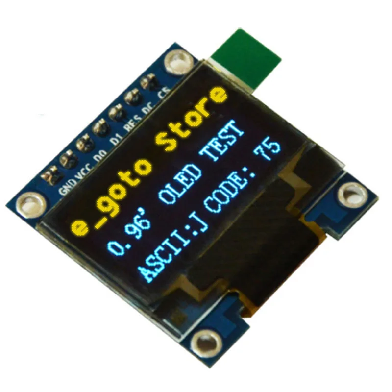 0 96 inch IIC SPI Serial 128X64 Yellow Blue OLED Display Module I2C LCD Screen Board