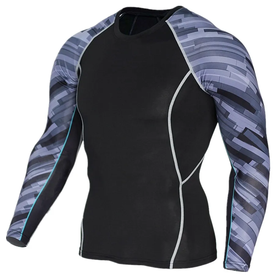 Beboy компрессионные колготки рубашки мужские с длинным рукавом баскетбольные Джерси рубашки для бега быстросохнущие фитнес-Спорт рубашка Спортивная одежда - Цвет: Хаки